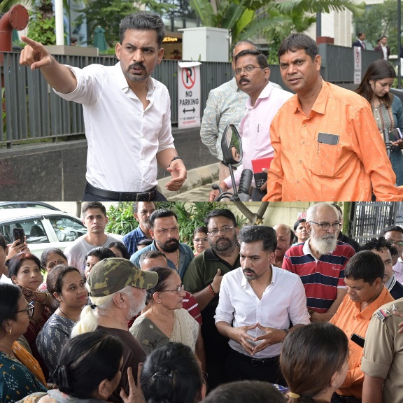 सीमाद्वार में जलभराव पर डीएम आशीष चौहान सख्त, नगर निगम को 24 घंटे में सफाई और डिवाटरिंग के दिए निर्देश।
