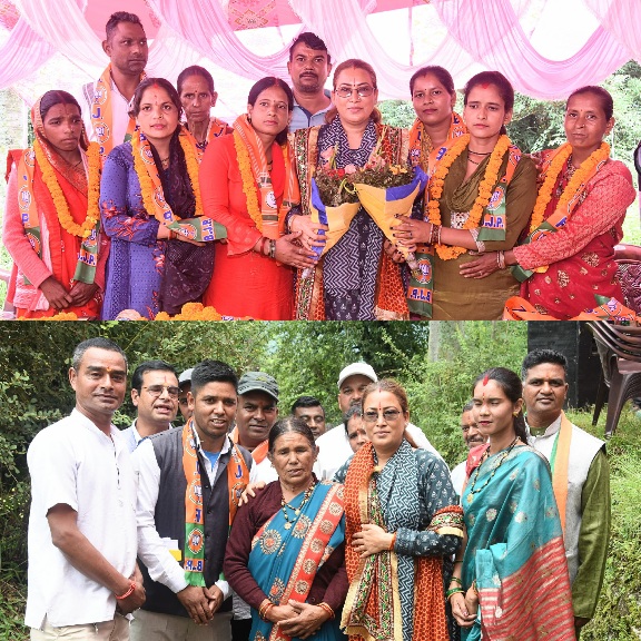 कैबिनेट मंत्री रेखा आर्या ने सोमेश्वर में की, विकास योजनाओं की घोषणा, राम कथा व आयुष भंडारे में किया प्रतिभाग।