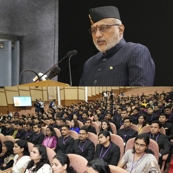 उपराष्ट्रपति ने LBSNAA, मसूरी में 2024 बैच के आईएएस प्रशिक्षु अधिकारियों को किया संबोधित।