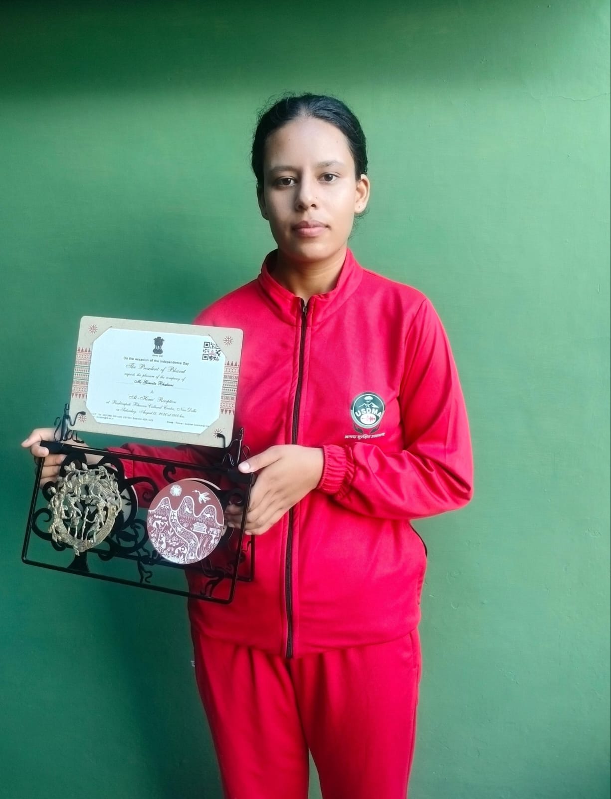 राष्ट्रपति भवन के एट होम रिसेप्शन के लिए, अल्मोड़ा की गर्विता भाकुनी का चयन।