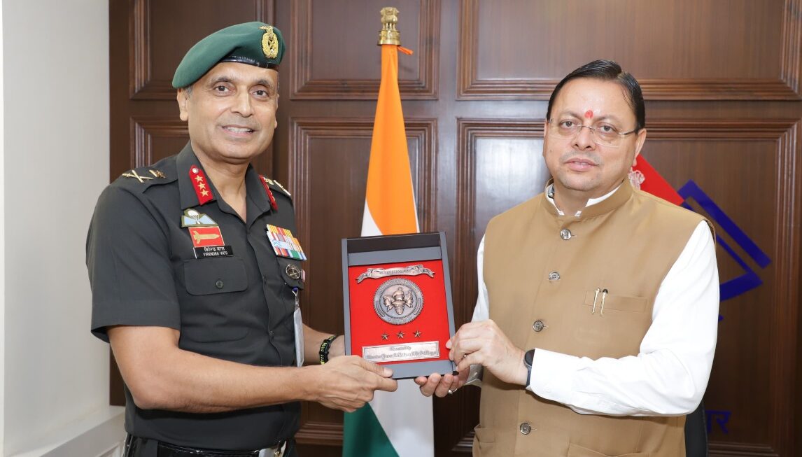 मुख्यमंत्री पुष्कर धामी से, महानिदेशक एनसीसी ने की शिष्टाचार भेंट, कई महत्वपूर्ण विषयों पर हुई चर्चा। 