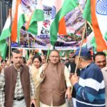 मसूरी में भाजपा मसूरी मंडल की तिरंगा यात्रा का, मंत्री गणेश जोशी ने किया शुभारंभ।