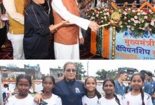 टनकपुर में खेल महाकुंभ का भव्य आगाज, सीएम धामी और खेल मंत्री रेखा आर्या ने किया शुभारंभ।