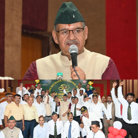 14वीं गढ़वाल राइफल्स के स्वर्ण जयंती वर्ष पर, कैबिनेट मंत्री गणेश जोशी ने पुरानी यादें साझा कर, शहीदों को किया नमन।