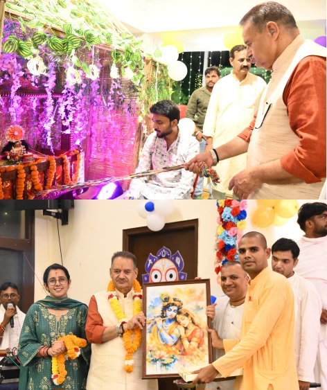 देहरादून में विभिन्न स्थानों पर, जन्माष्टमी महोत्सव कार्यक्रम में किया प्रतिभाग, कैबिनेट मंत्री गणेश जोशी।