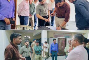 डीएम ने राजनीतिक दलों के प्रतिनिधियों के साथ, ईवीएम वेयरहाउस का किया निरीक्षण।