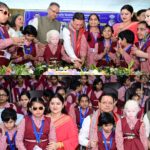 सीएम धामी ने दिव्यांग बच्चों के साथ मनाया अपना जन्मदिन, बच्चों के साथ केक काटकर साझा की खुशियां।