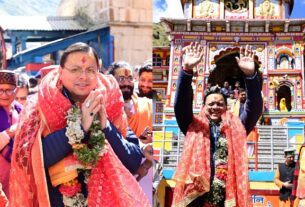 श्री बदरीनाथ धाम में मुख्यमंत्री ने की पूजा-अर्चना, मास्टर प्लान के कार्यों का लिया जायजा।