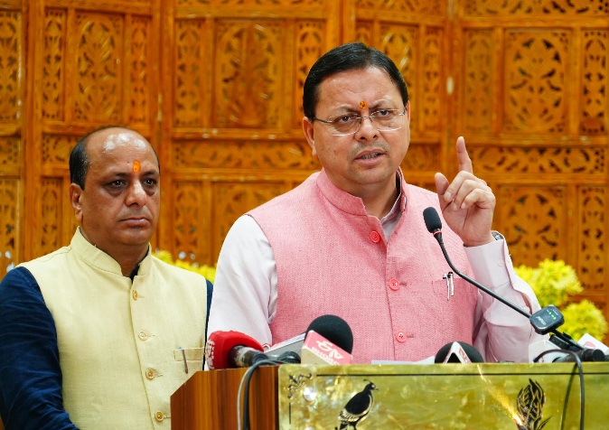 संवैधानिक संस्थाओं पर भ्रम फैलाने के बजाय तथ्यों पर बात करे कांग्रेस, मुख्यमंत्री धामी।