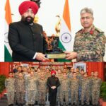 राज्यपाल लेफ्टिनेंट जनरल गुरमीत सिंह से, हायर कमांड कोर्स के अधिकारियों ने की मुलाकात।