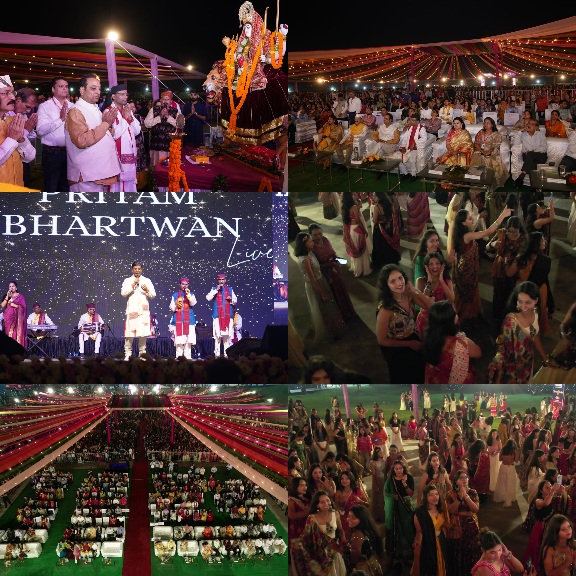 लोक संस्कृति को जीवंत रखते हैं डांडिया और गरबा जैसे आयोजन, मुख्यमंत्री धामी।