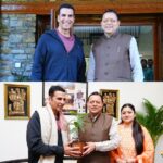 सीएम धामी से फिल्म अभिनेता अक्षय कुमार ने की शिष्टाचार भेंट, प्रदेश में फिल्म निर्माण व फिल्म नीति की संभावनाओं पर हुई चर्चा।