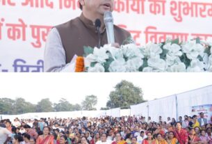 मुख्यमंत्री धामी ने बनबसा मिनी स्टेडियम में, बैडमिंटन कोर्ट सहित विभिन्न विकास कार्यों का किया शुभारंभ एवं शिलान्यास।