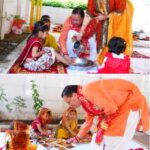 मुख्यमंत्री ने शारदीय नवरात्रि की महानवमी पर, नौ कन्याओं का पूजन कर प्रदेशवासियों की सुख-समृद्धि की कामना की।