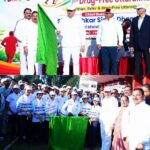 मुख्यमंत्री पुष्कर धामी ने नशामुक्त उत्तराखण्ड वॉकथॉन को दिखाई हरी झंडी।