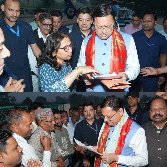 मुख्यमंत्री धामी ने सुनीं जनसमस्याएं, अधिकारियों को दिए त्वरित समाधान के निर्देश।