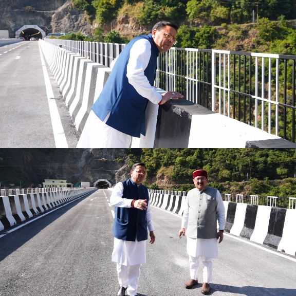 मुख्यमंत्री ने रुद्रप्रयाग में पुल-सुरंग परियोजना एवं, संगम लाइब्रेरी का किया अवलोकन।