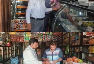 त्योहारी सीजन में खाद्य संरक्षा विभाग का बड़ा अभियान, मिठाइयों से मिड-डे मील तक 32 नमूने जांच को भेजे।