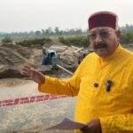 महाराज ने किया शारदा कॉरिडोर, नायकखेड़ा के कार्यों का स्थलीय निरीक्षण।