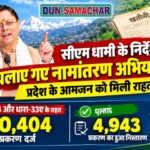 सीएम धामी के निर्देश पर चलाए गए नामांतरण अभियान से, प्रदेश के आमजन को मिली राहत।
